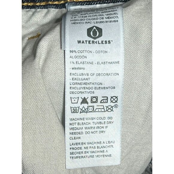 Levis Mens Relaxed Fit Jeans Size 34x30 Dark Wash Denim Classic 5-Pocket Style - Picture 11 of 12